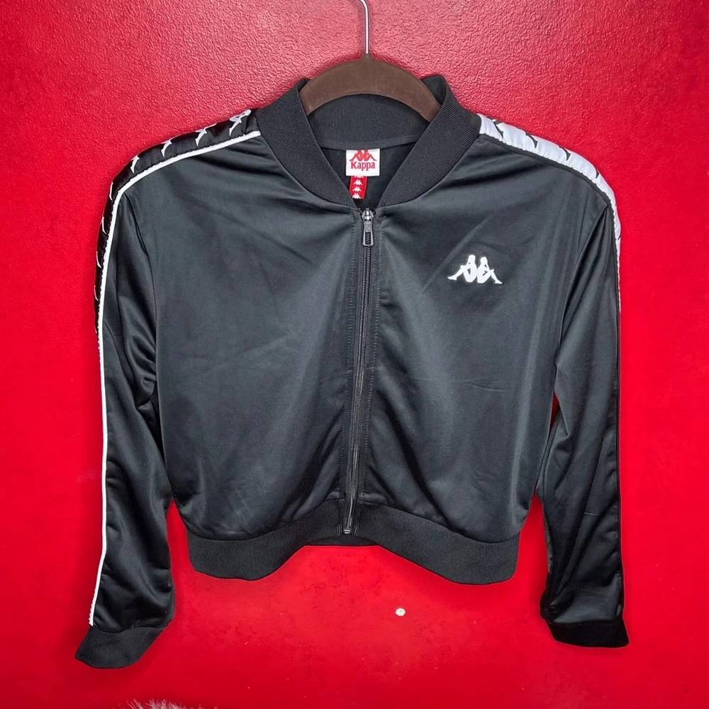 Kappa 222 Banda Asher Jacket Black/White- M